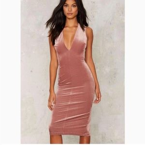 Lovely Day Aileen Velvet Midi Dress BNWOT